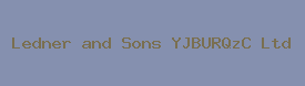 Ledner and Sons YJBURQzC Ltd