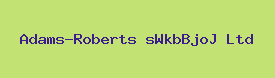 Adams-Roberts sWkbBjoJ Ltd Logo