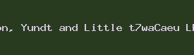 Von, Yundt and Little t7waCaeu LLC Logo
