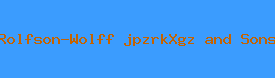 Rolfson-Wolff jpzrkXgz and Sons