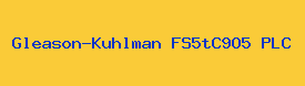 Gleason-Kuhlman FS5tC9O5 PLC